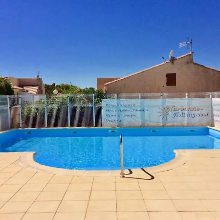 Pavillon Avec Solarium, Piscine Et Parking A Narbonne-plage - Fr-1-409-222 빌라 나르본