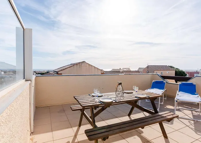 וילה Pavillon Avec Solarium, Piscine Et Parking A Narbonne-plage - Fr-1-409-222